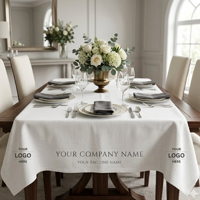 Werbeausstellung für Unternehmen mit individuellem Tischdecke (Von Creator hochgeladen)