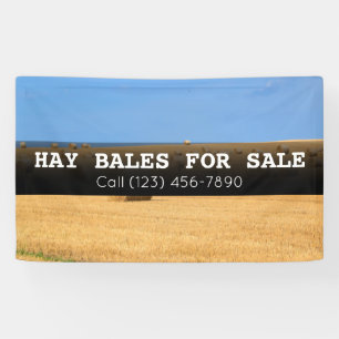 Werbebanner für Hay Bales für den Verkauf landwirt Banner