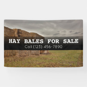 Werbebanner für Hay Bales für den Verkauf landwirt Banner