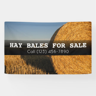 Werbebanner für Hay Bales für den Verkauf landwirt Banner