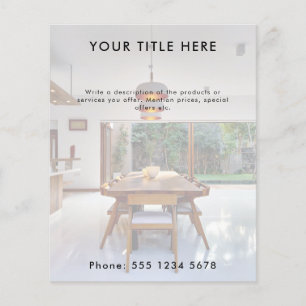 Werbebanner und Text für Unternehmen Flyer