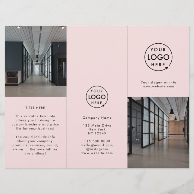 Werbebroschüre zu Werbezwecken für das Logo der Fi (Vorderseite)