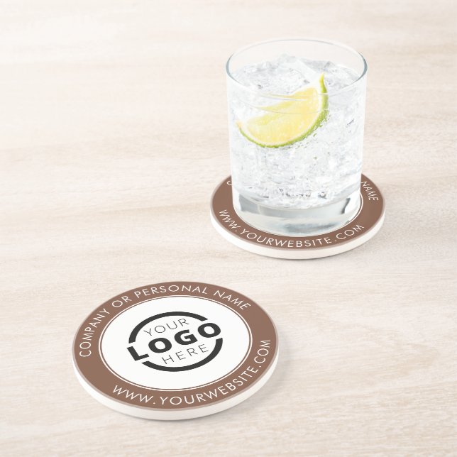 Werbebrown für Firmenlogos mit eigener Markenbezei Getränkeuntersetzer (Seite)