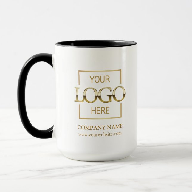 Werbebüro für personalisierte Firmenlogos Tasse (Links)