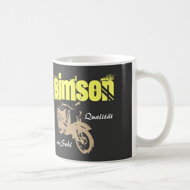 Werbedesign Simson Suhl DDR Tasse (Rechts)