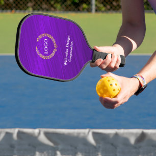 Werbefirma für Firmenlogo Lila Pickleball Schläger