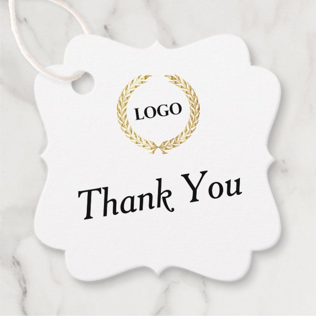 Werbefirma für Firmenlogo Vielen Dank Geschenkanhänger (Vorderseite)