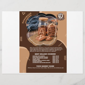 Werbeflyer für handgemachte Cookies Flyer
