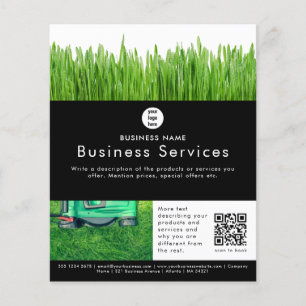 Werbeflyer Rasenmähen Schneidservices Flyer