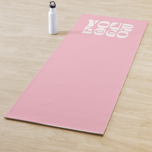 Werbegeschäft für rosa Logo Yogamatte (Beispiel)