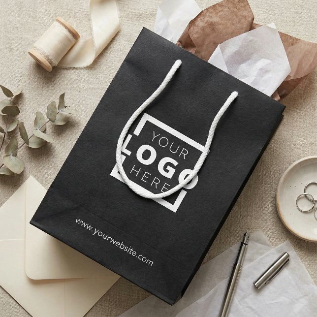 Werbegeschenk für Firmenlogo Mittlere Geschenktüte (Von Creator hochgeladen)