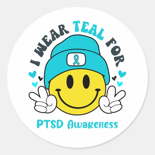 Werbegeschenke für PTSD-Werbeprogramme Runder Aufkleber (Vorderseite)