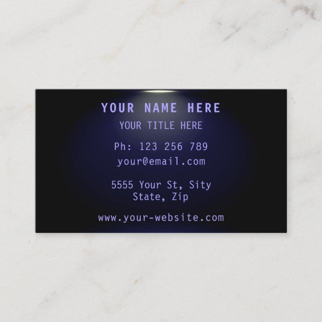 Werbegeschenkte Gestaltung Visitenkarte (Vorderseite)