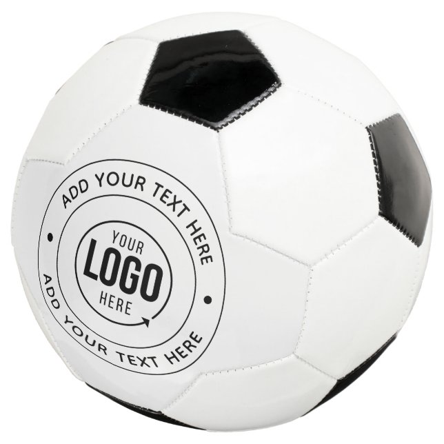 ⚽ Werbegestänge für Personalisierte Logos und Text Fußball (Dreiviertel)