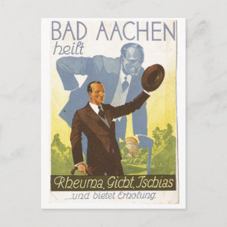 Werbekarte Aachen 1931 Stopp Backaches - Deutschla Postkarte