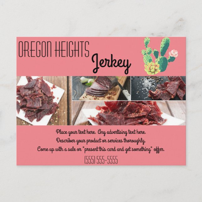 Werbekarte für Bohemische Kaktus - Erfolg Postkarte (Vorderseite)