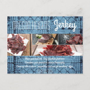 Werbekarte für Unternehmen Rustikale Zinn-Tafel Ce Postkarte