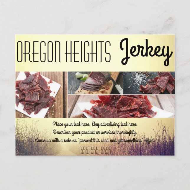 Werbekarte Sonnenaufgang - Weg zur Geschäftswerbun Postkarte (Vorderseite)