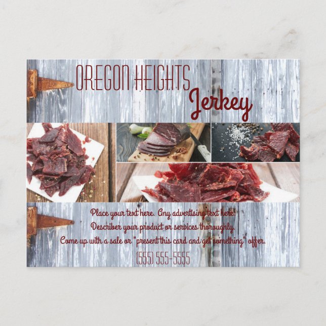 Werbekarte Weißwaschholzstall für die Werbung im U Postkarte (Vorderseite)