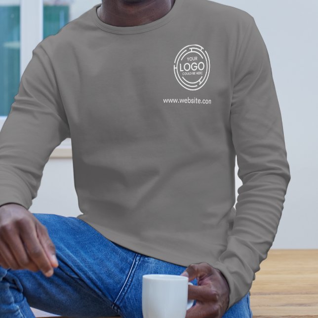 Werbemarken für kleine Unternehmen T-Shirt (Giveaway Small Business Logo Promotional Branding T-Shirt  apparel fashion marketing men tops )