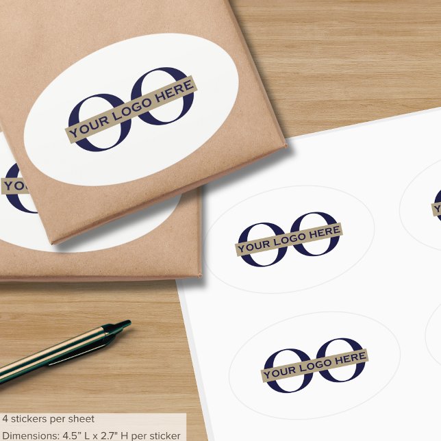 Werbemarken für Unternehmen mit benutzerdefinierte Ovaler Aufkleber (Von Creator hochgeladen)