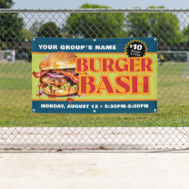 Werbemaßnahmen für kundenspezifische Burger-Bash-F Banner