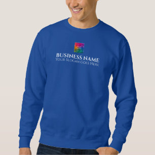 Werbemittel an der Vorderseite und an der Rückseit Sweatshirt