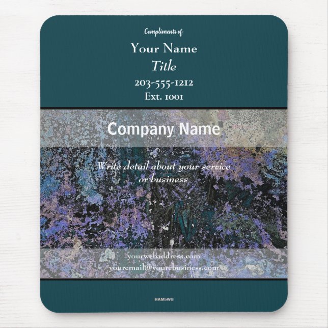 Werbemousepad Aquamarin - HAMbyWG Mousepad (Vorne)