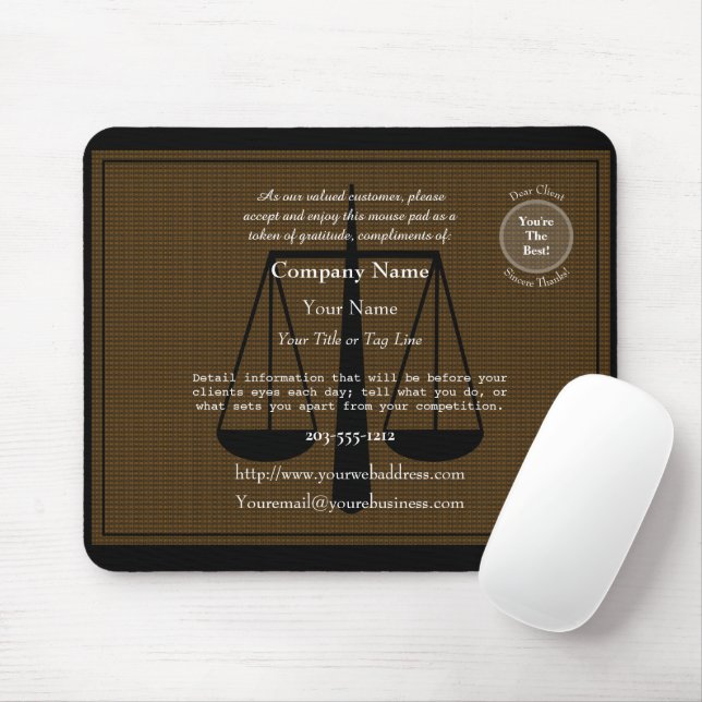 Werbemousepad der Staatsanwaltschaft - HAMbyWG Mousepad (Mit Mouse)