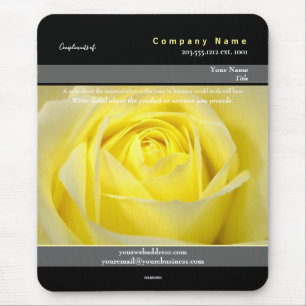 Werbemousepad Gelbes Rosenthema - HAMbyWG Mousepad