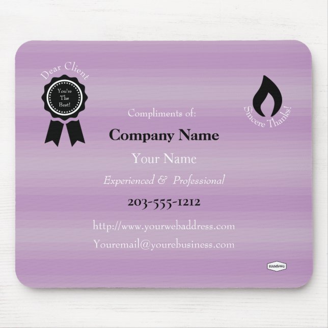 Werbemousepad - HAMbyWG Mousepad (Vorne)