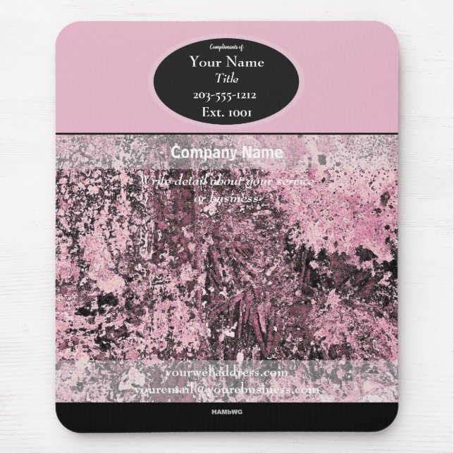 Werbemousepad Pink HAMbyWG Mouse Pad Mousepad (Vorne)