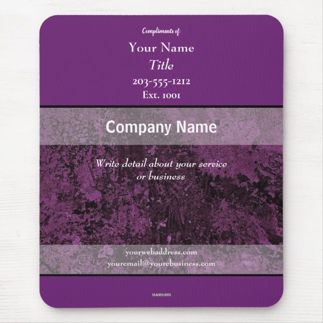 Werbemousepad Plum - HAMbyWG Mousepad (Vorne)