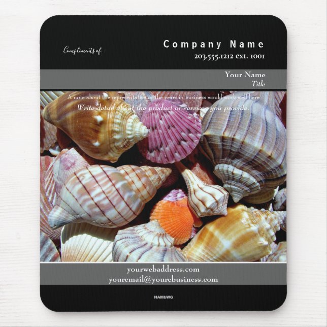 Werbemousepad Weiße Blume. Thema - HAMbyWG Mousepad (Vorne)