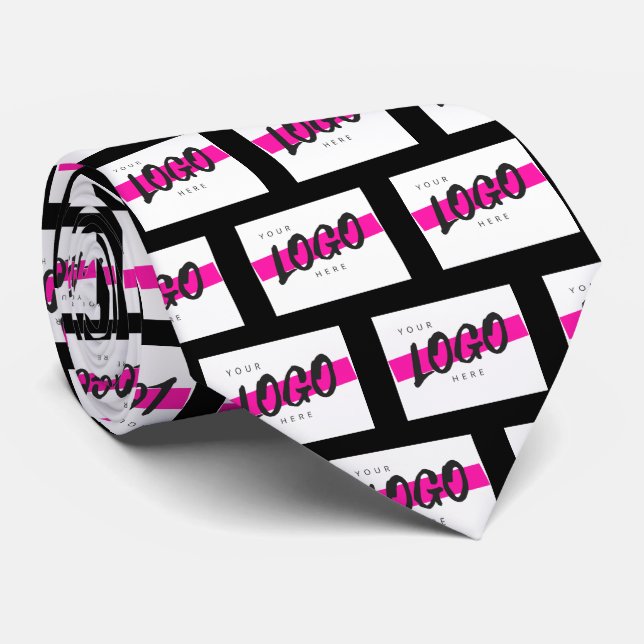 Werbemuster für Firmenkundenspezifische Firmenlogo Krawatte (Gerollt)