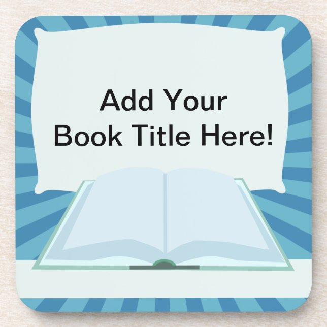 Werben Sie hier Ihr Buch Put Title Getränkeuntersetzer (Vorderseite)