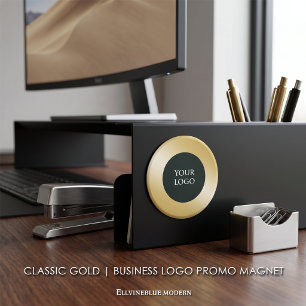 Werben Sie Ihr eigenes Firmenlogo, Gold Magnet