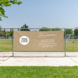 Werben Sie Ihr Logo für eine benutzerdefinierte Te Banner