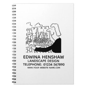 WerbeNotebook für Garten- und Landschaftsgestaltun Notizblock