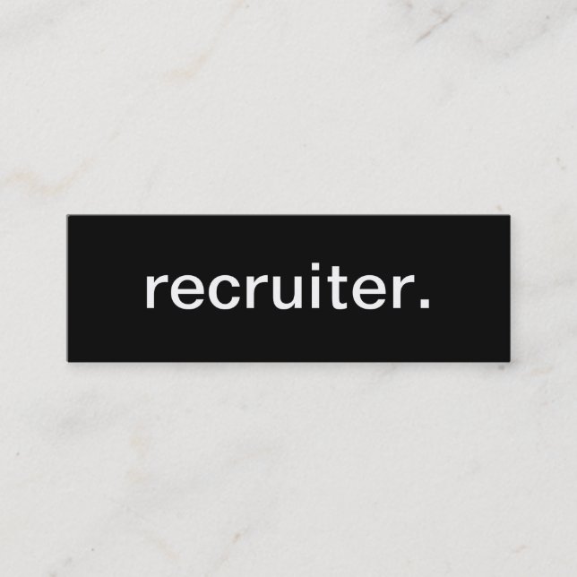 Werbeoffizier-Visitenkarte Mini Visitenkarte (Vorderseite)