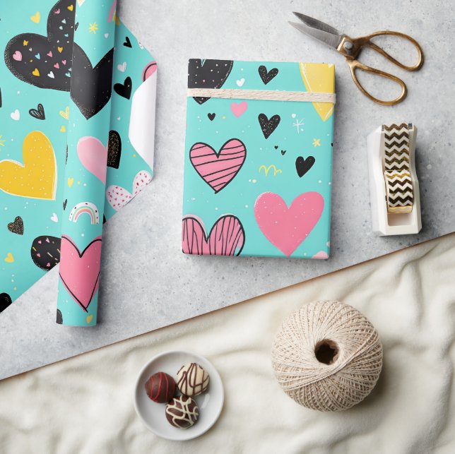 Werbepapier für das Herz Geschenkpapier (Kunsthandwerk)