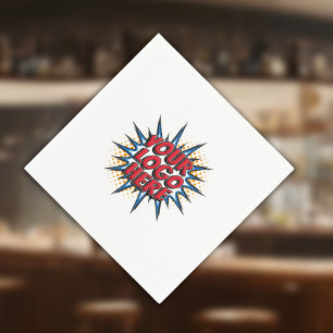 Werbepapier für kundenspezifische Logos Napkin Serviette
