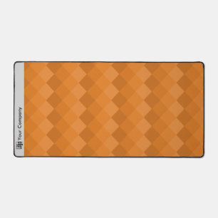 Werbepixel Muster Grau schwarz Orange Schreibtischunterlage