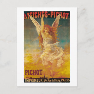 Werbeplakat für Affiches-Pichot Postkarte