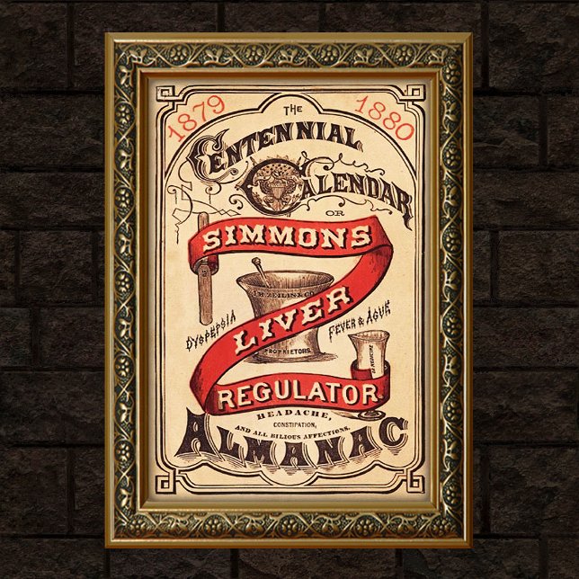 Werbeplakat für alten Leberregulator Poster (Von Creator hochgeladen)