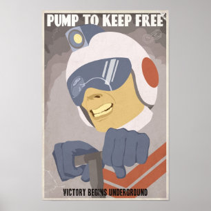 Werbeplakat für Arcade-Spiele - vierte in einer Re Poster