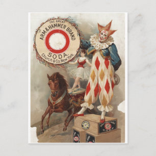 Werbeplakat für die Marke Arm & Hammer 1900 Postkarte