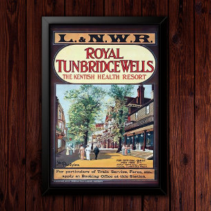 Werbeplakat für ein Vintage-Heilbad Poster