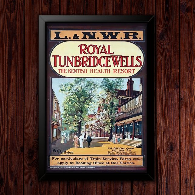Werbeplakat für ein Vintage-Heilbad Poster (Von Creator hochgeladen)