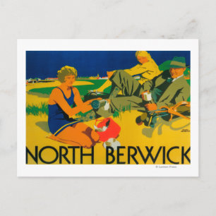 Werbeplakat für Golfküsten Postkarte